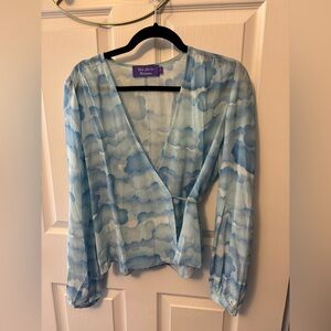 Realisation Par Elton John Cloud Silk Top Silk Size Large
